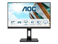 Skærm 27" AOC 27P2Q – IPS, Full HD, 75 Hz, HDMI/DP/DVI/VGA