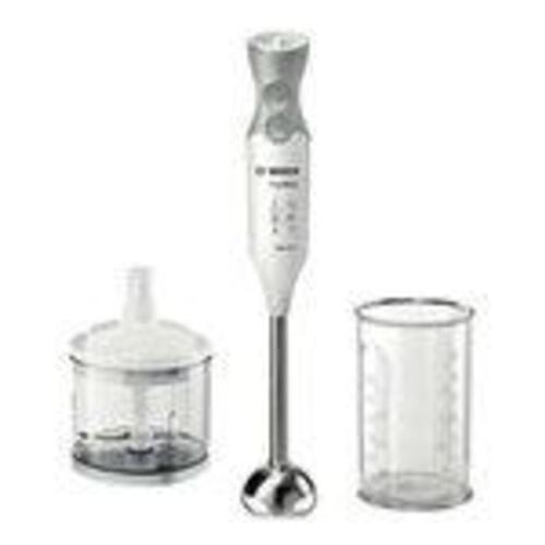 Stavblender Bosch ErgoMixx MSM66120 med turbofunktion – hvid/telegrå
