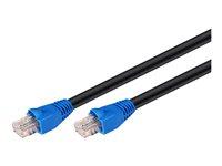 Netværkskabel CAT6 udendørs 50 m - Goobay RJ45 UTP (sort/blå) billede