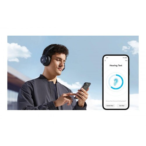 Trådløse hovedtelefoner Soundcore Space One – aktiv støjreduktion – sort