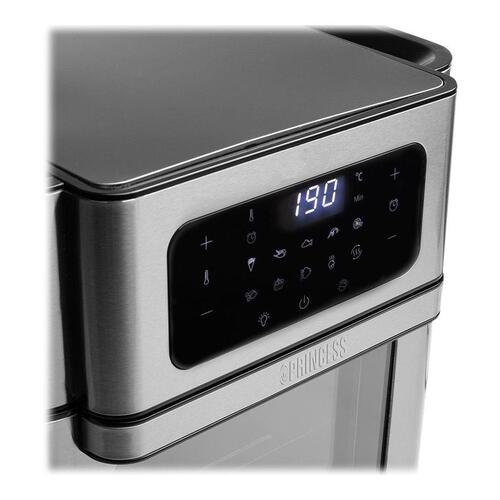 Airfryer ovn Princess 182065 – varmluftsstegeovn 10 l, 1.500 W, sølv