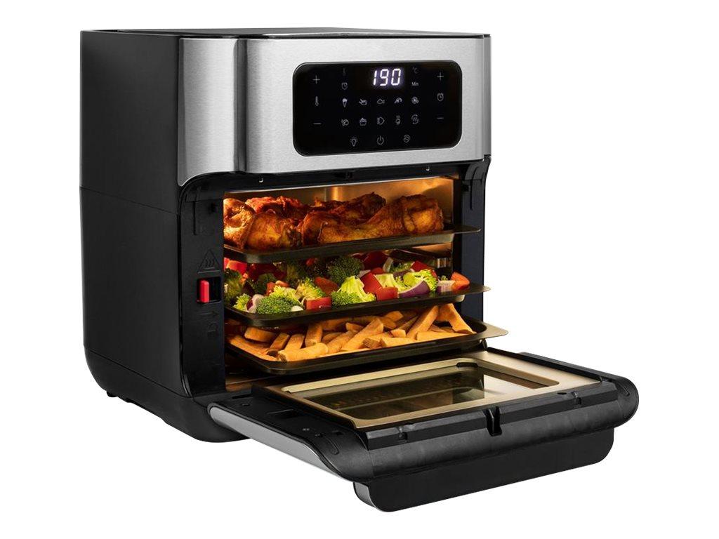 Airfryer ovn Princess 182065 – varmluftsstegeovn 10 l, 1.500 W, sølv