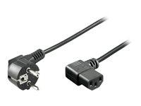 Strømkabel Goobay IEC 60320 C13 til CEE 7/7 han - 1,5 m - sort billede