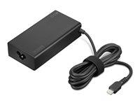 USB-C strømadapter 100 W - Lenovo, sort billede