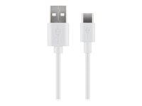 USB-C kabel 2 m hvid – Goobay USB 2.0 til USB-A billede
