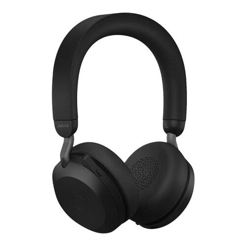 Hovedtelefoner med mikrofon Jabra Evolve2 75 – trådløs Bluetooth, USB-C, sort