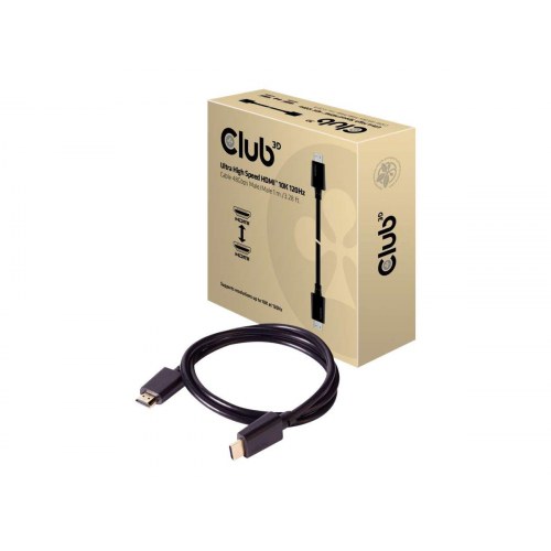 HDMI 2.1 kabel 1 m – Club 3D CAC-1371, sort