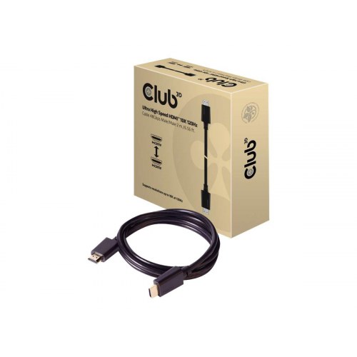 HDMI kabel 2.1 – Club 3D – 2 m – sort