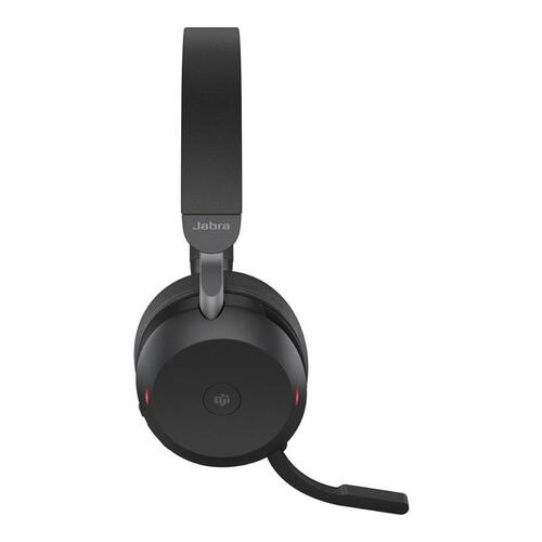 Trådløst headset Jabra Evolve2 75 med opladningsstander – sort