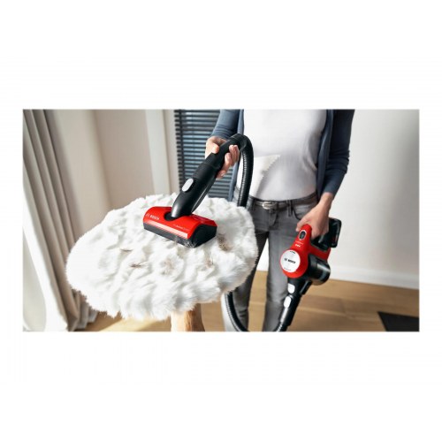 Ledningsfri støvsuger Bosch Unlimited 7 ProAnimal BCS711PET - rød, 0,3 l
