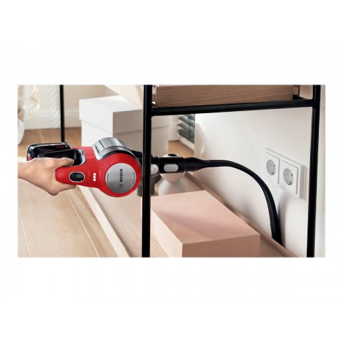 Ledningsfri støvsuger Bosch Unlimited 7 ProAnimal BCS711PET - rød, 0,3 l