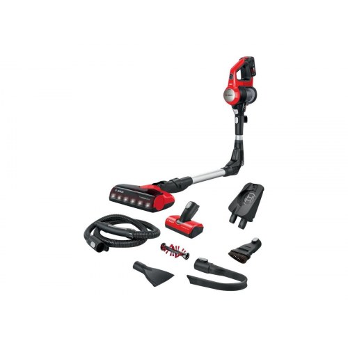 Ledningsfri støvsuger Bosch Unlimited 7 ProAnimal BCS711PET - rød, 0,3 l