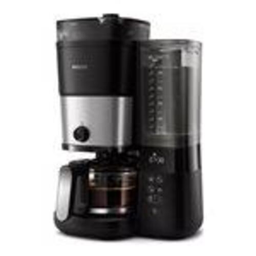 Kaffemaskine med kværn – Philips All?in?1 Brew HD7900, 10 kopper, sort/sølv