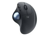 Trådløs ergonomisk mus Logitech ERGO M575 for Business - sort styrebold billede