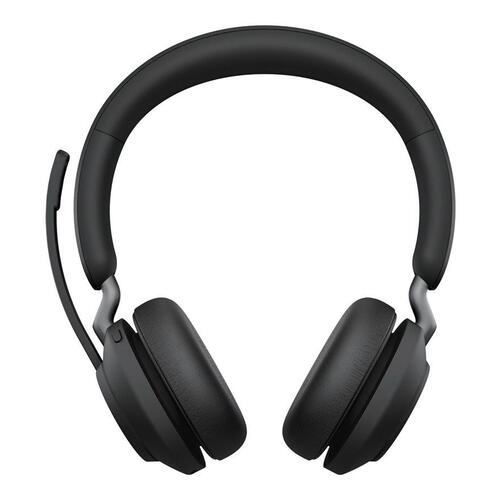 Trådløst headset Jabra Evolve2 65 MS Stereo – sort med opladningsstander