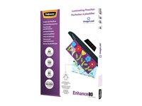 Lamineringslommer A4 - Fellowes Enhance 80 mikron, 100 stk.