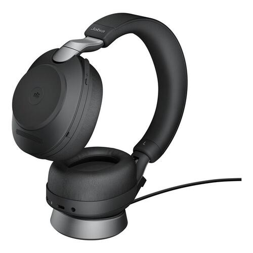 Høretelefoner Jabra Evolve2 85 MS Stereo trådløs/kablet headset – sort (USB-A)