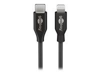Lightning-kabel USB?C til Lightning 2 m - Goobay (sort) MFi billede