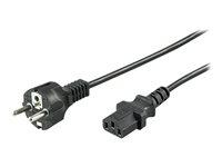 Strømkabel 1,5 m - Goobay - CEE 7/7 til IEC C13 - Sort billede