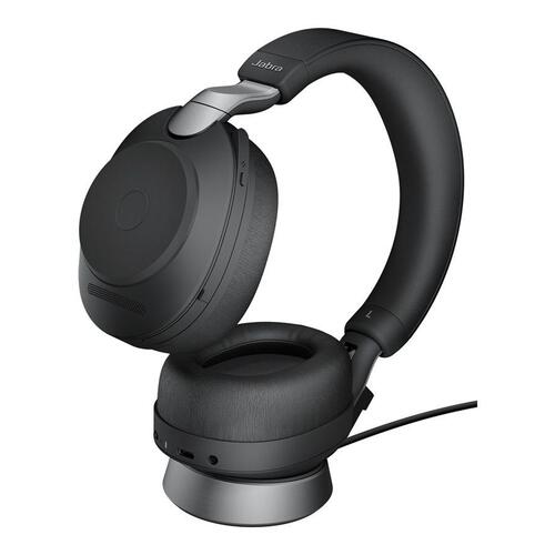 Høretelefoner Jabra Evolve2 85 UC stereo – trådløs og kablet, sort