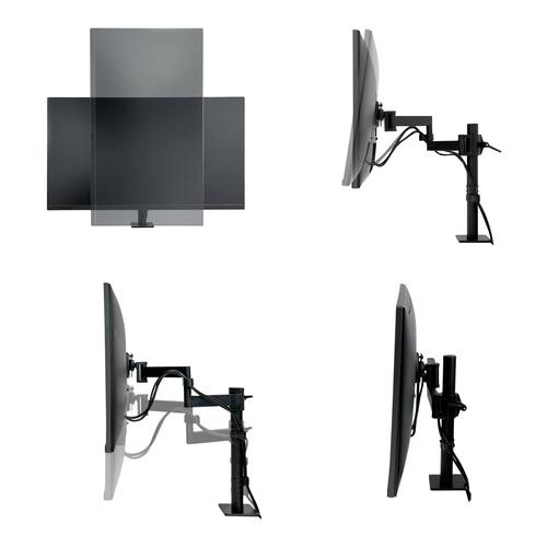 Skærmholder ARCTIC X1 – drejelig arm til op til 43" / 49" ultrabred, skrivebordsmontering