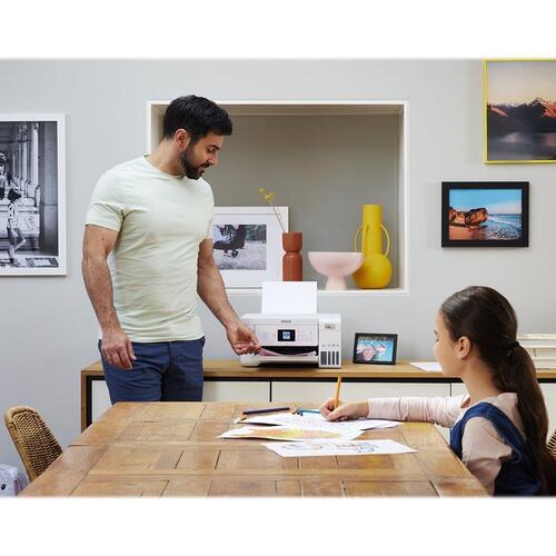 Blækprinter – Epson EcoTank ET-2856 multifunktionsprinter, hvid