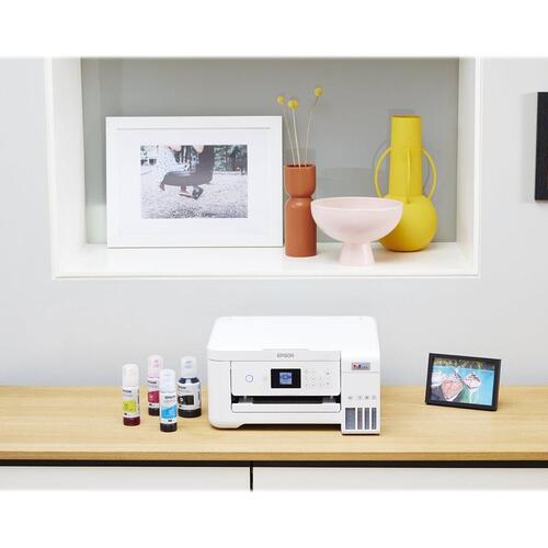 Blækprinter – Epson EcoTank ET-2856 multifunktionsprinter, hvid