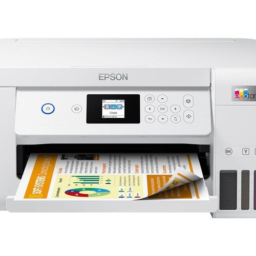 Blækprinter – Epson EcoTank ET-2856 multifunktionsprinter, hvid