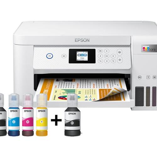 Blækprinter – Epson EcoTank ET-2856 multifunktionsprinter, hvid