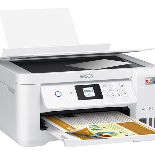 Blækprinter – Epson EcoTank ET-2856 multifunktionsprinter, hvid
