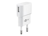 USB vægoplader 5 W - Goobay, hvid billede