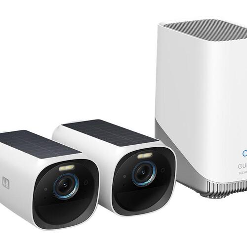Overvågningskamera 4K – Eufy S330 eufyCam 3, udendørs, 2-pack med HomeBase 3