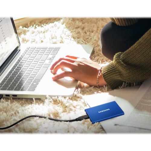 Ekstern SSD Samsung T7 1 TB USB 3.2 Gen 2 (indigoblå)
