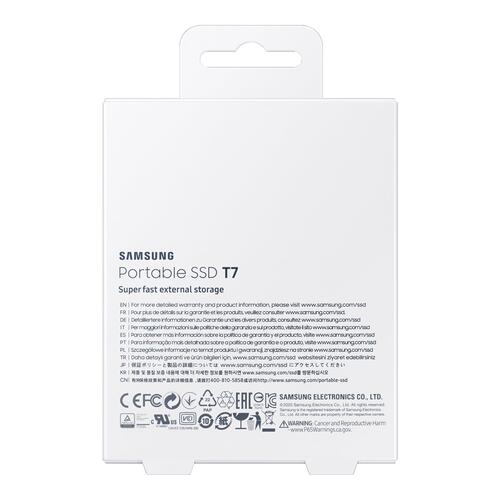 Ekstern SSD Samsung T7 1 TB USB 3.2 Gen 2 (indigoblå)