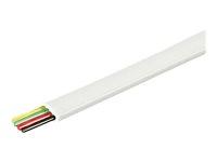 Telefonkabel 100 m fladt - Goobay - hvid billede