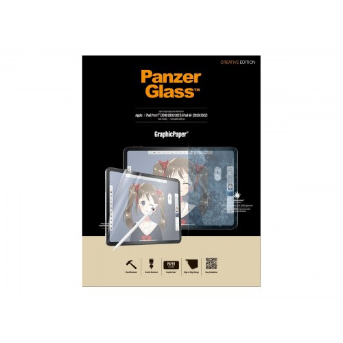 Skærmbeskytter til iPad – PanzerGlass Graphic Paper, 11" iPad Pro (1./2. gen.)