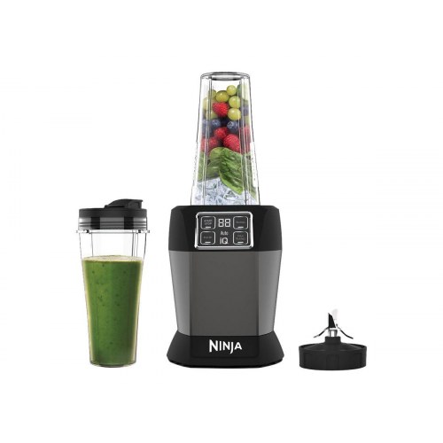 Blender – Ninja BN495EU med 2 Auto?iQ, sort/sølv