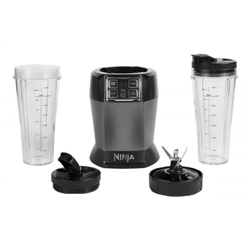 Blender – Ninja BN495EU med 2 Auto?iQ, sort/sølv