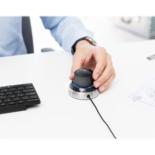 3D mus 3Dconnexion SpaceMouse Compact – kablet, sort/sølv