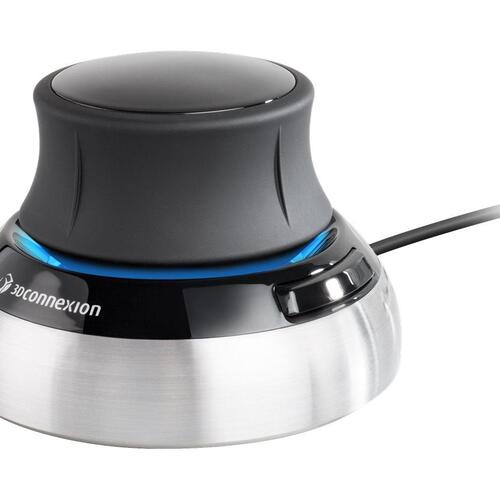 3D mus 3Dconnexion SpaceMouse Compact – kablet, sort/sølv