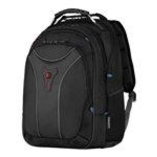 Rygsæk til laptop 17" – Wenger Carbon, sort polyester