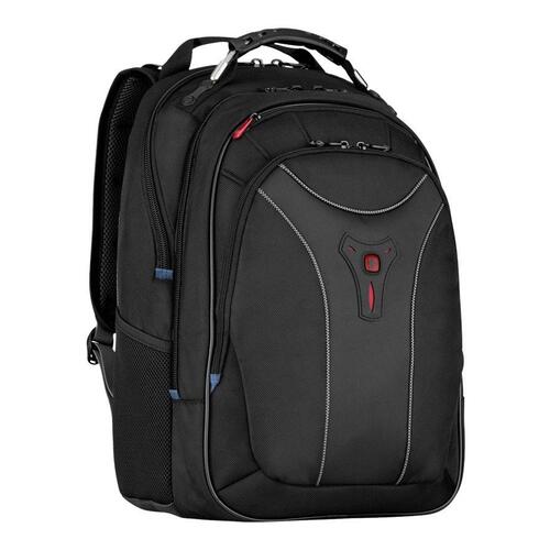 Rygsæk til laptop 17" – Wenger Carbon, sort polyester