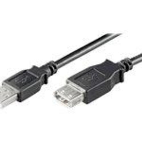 USB forlængerkabel – Goobay USB 2.0, 1,8 m, sort