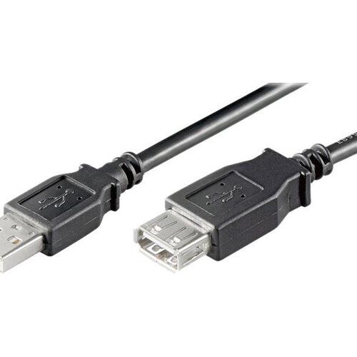 USB forlængerkabel – Goobay USB 2.0, 1,8 m, sort