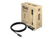 HDMI til USB-C adapterkabel 1,8 m - Club 3D (aktiv, 4K60) billede