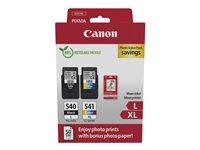 Blækpatroner Canon PG-540L/CL-541XL Photo Value Pack - sort + farve med fotopapir billede