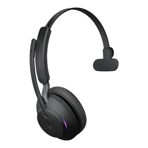 Trådløst headset Jabra Evolve2 65 MS Mono – sort (USB-A)