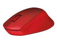 Trådløs mus Logitech M330 Silent Plus – rød