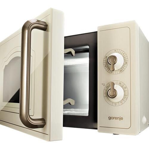 Mikrobølgeovn med grill – Gorenje Classico MO4250CLI, 20 l, elfenben