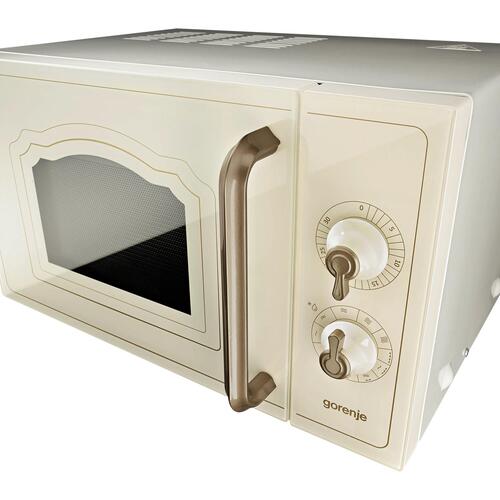 Mikrobølgeovn med grill – Gorenje Classico MO4250CLI, 20 l, elfenben